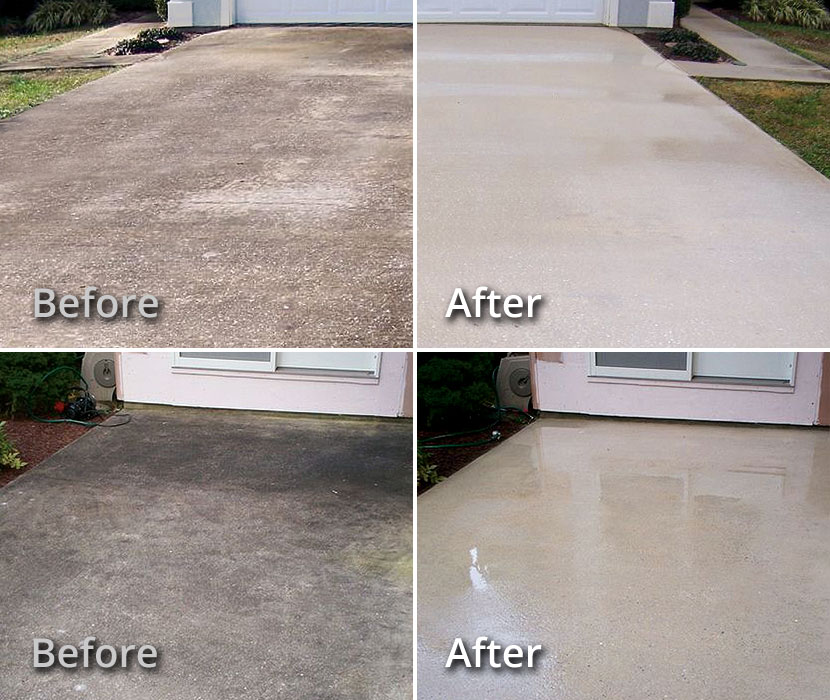 Baton Rouge LA Soft Wash Concrete Cleaning Driveways, Patios, Pool Decks